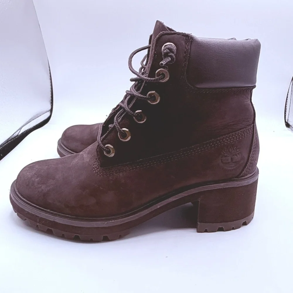 Timberland Kinsley 6-Inch Boot Women 7 Brown A2DX2 Waterproof Nubuck